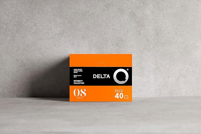 Delta Q Espresso Pods for Delta Q machines, aQtivus - Intensity 8, Notes of Roasted Nuts and Subtle Fruit, XL Pack - 40 Capsules