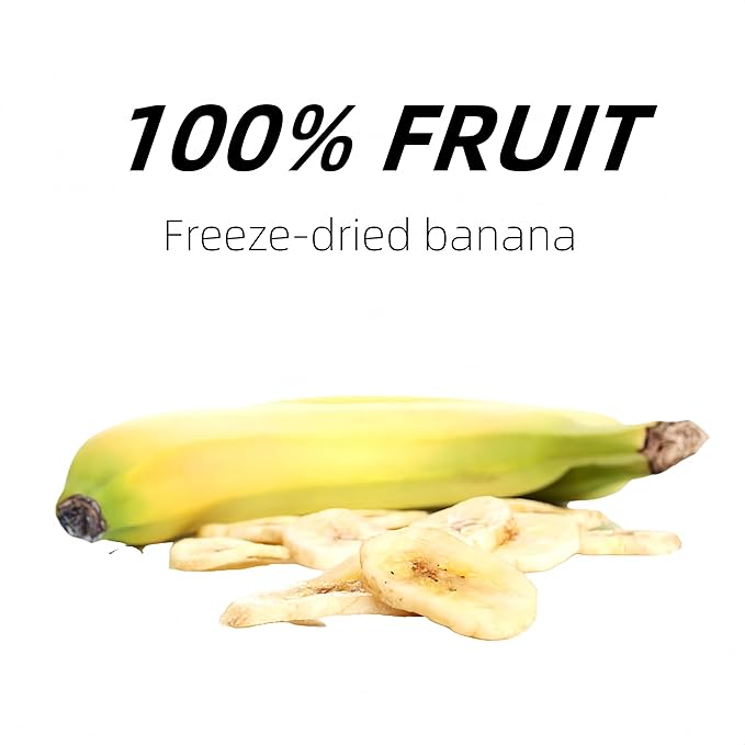 FD Banana Chips, freeze dried banana chips,dried bananas,Sugar Free, Crispy Fruit Snacks, Sealable and Canisterable, 7 oz/200g