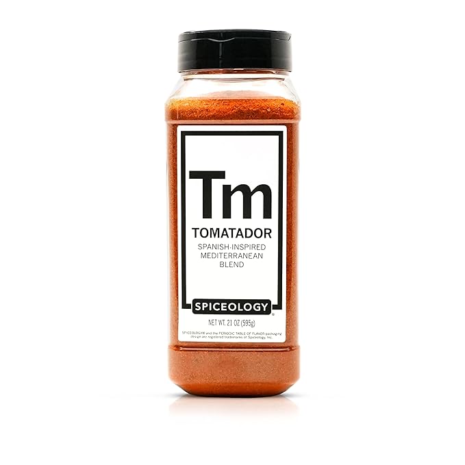 Spiceology - Tomatador ??Spanish-Inspired Mediterranean Spice Blend - All-Purpose Rubs, Spices and Seasonings - Use on: Chicken, Fish, Potatoes, Vegetables, Pastas, Stews and Bloody Mary?™s - 21 oz