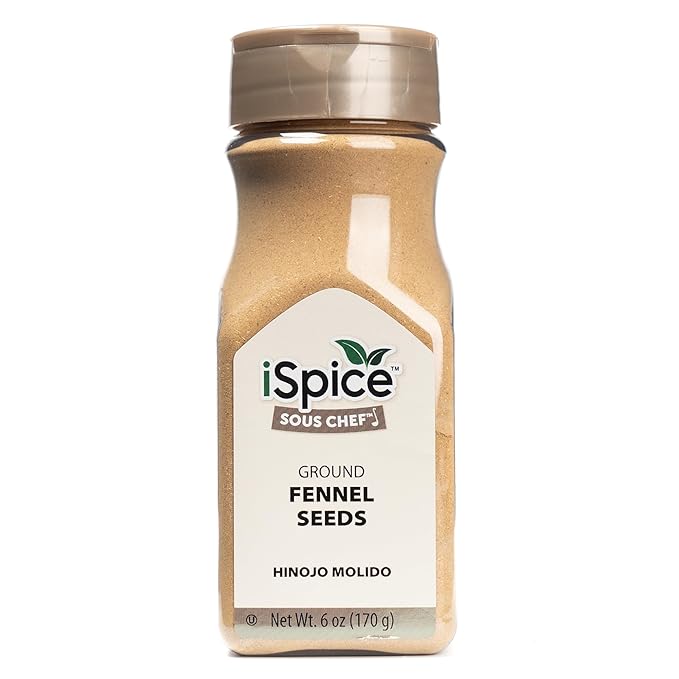 iSpice - GROUND FENNEL SEED POWDER 6oz (170g) (Ground)