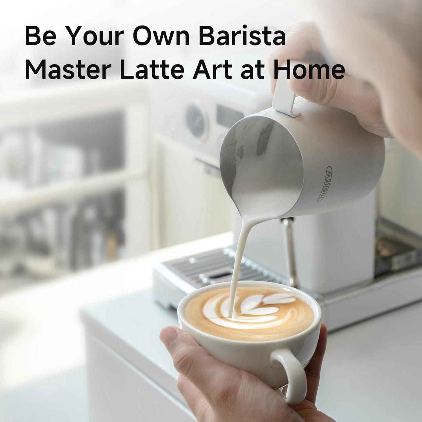 HiBREW H10Plus Programmable Espresso Machine – 20 Bar Pressure, 58mm Stainless Steel Portafilter, Adjustable Temp & Volume, Milk Frother Steam Wand, Professional Home Barista Coffee Maker