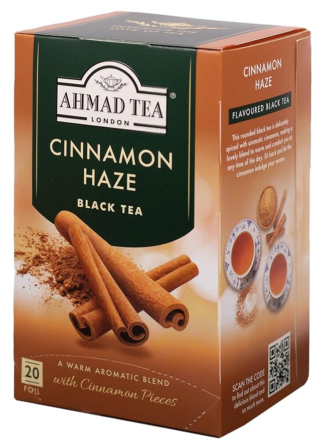 Ahmad Tea Cinnamon Haze Black Tea, 20 Count (Pack of 6)