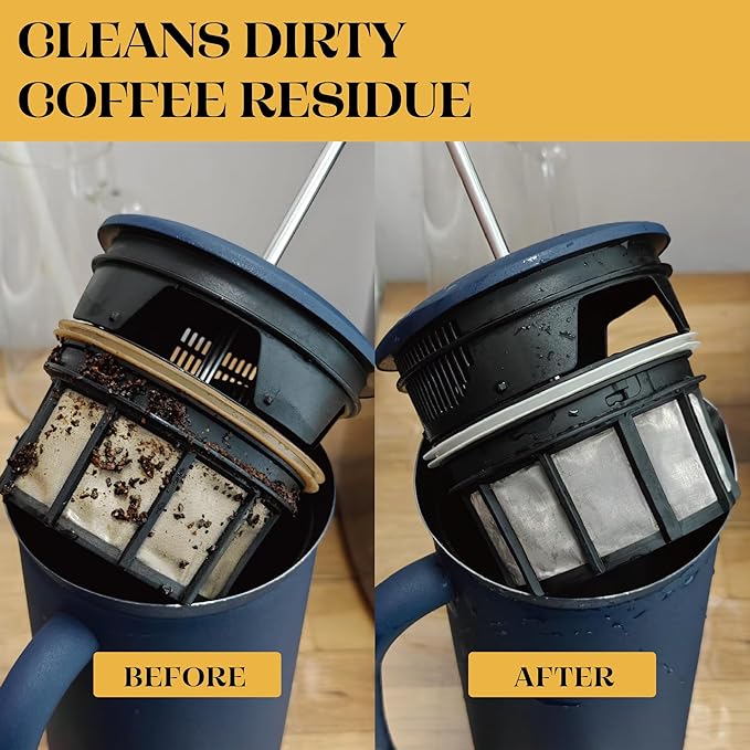 ESPRO Deep Clean, French Press Cleaning Powder Descaling Solution for ESPRO Coffee and Tea Micro-filters, 4.4 Ounces