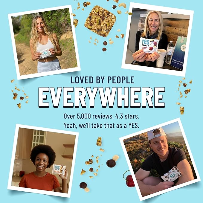 The YES Bar YES Bar ??Macadamia Chocolate ??Plant Based Protein, Decadent Snack Bar ??Vegan, Paleo, Gluten Free, Dairy Free, Low Sugar, Healthy Snack, Breakfast, Low Carb, Keto Friendly (Pack of 6)