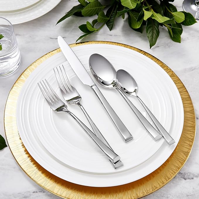 KEAWELL Premium Imperial 4-Piece 6.5 inch Spoon Set ??Heavy Duty 18/10 Stainless Steel Flatware with Smooth Rounded Edges, Dishwasher Safe for Sophisticated Dining (4, Teaspoons)