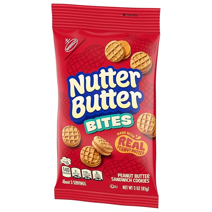 Nutter Butter Bites Peanut Butter Sandwich Cookies, 12 - 3 oz Bags