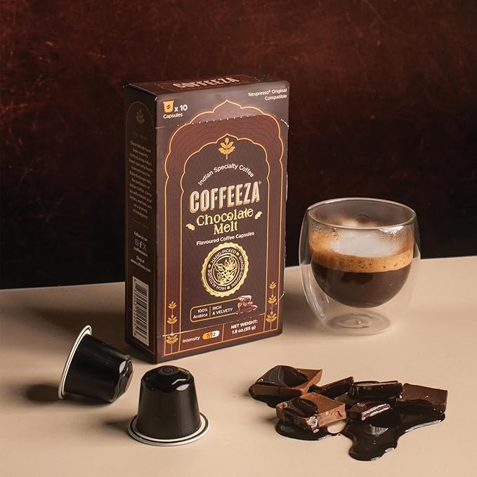 Coffeeza Belgian Chocolate Flavored Espresso Coffee Pods, Compatible with Nespresso Original Line, Medium Roast, Intensity ??7, 100% Arabica Aluminium Coffee Capsules, 3 Pack - 30 Single Serve Coffee Pods