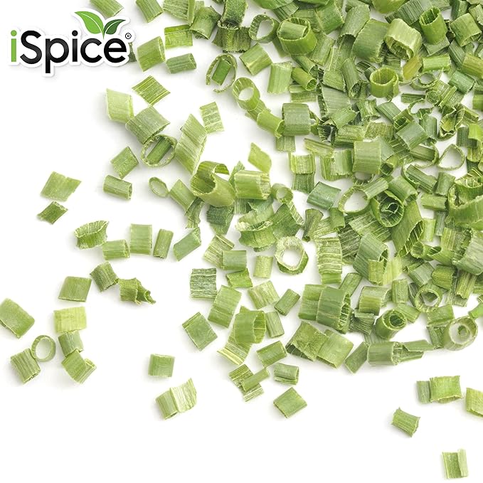 iSpice PREMIUM FRAGRANT CHOPPED CHIVES | Pure and Fresh, Aromatic |Essential Kitchen Herbs |0.60 oz (17g)