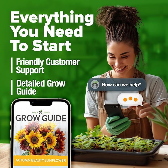 HOME GROWN π¨π¦π π£π₯ππ ππ¨π Autumn Beauty Sunflower Seeds to Plant 40 Heirloom Non-GMO Sunflower Seeds for Planting Blooms for Pollinator Support, and Ornamental Flower Garden (Helianthus annuus)
