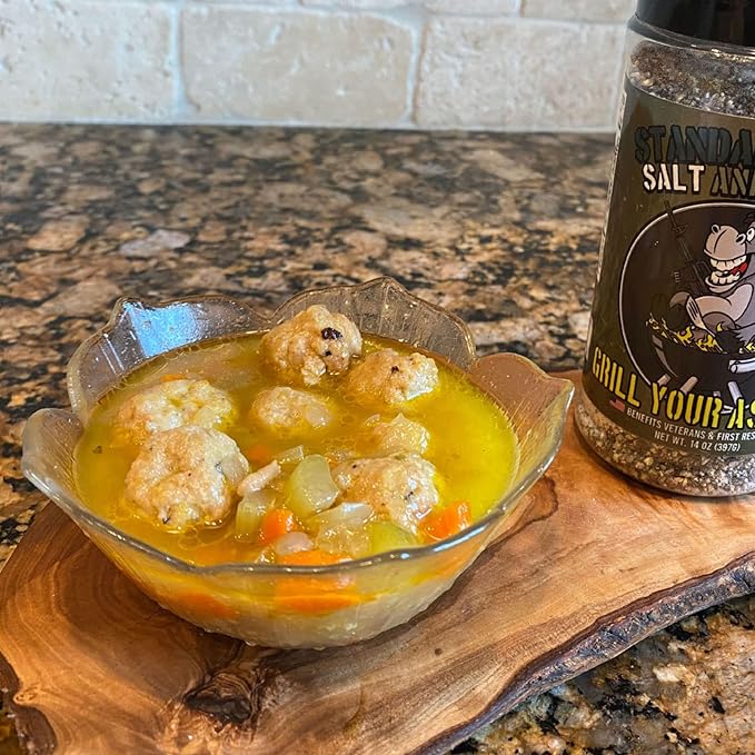 Standard Issue Salt & Pepper by Grill Your As Off - Premium Gourmet Black Pepper & Salt Great for Meat, Poultry, Seafood, Pasta, & Veggies - Use for Marinating - Veteran Owned - 11.5 Oz