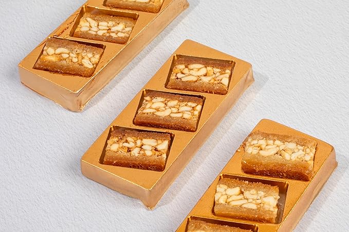 Snacklava Cashew Kunafa Bites - 6 Pack (3 Pieces per Pack) - No Artifical Ingredients, Colors or Preservatives