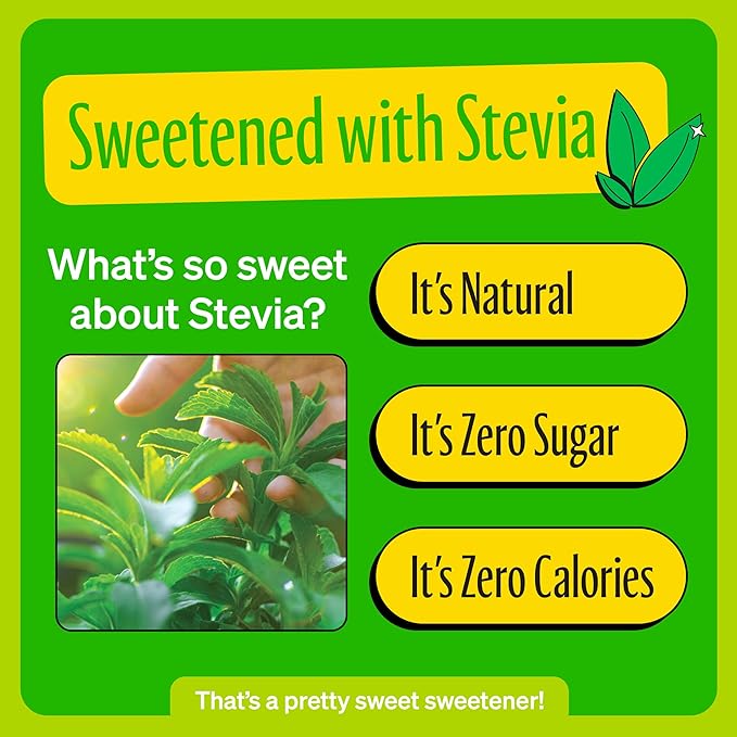 Zevia Zero Sugar Soda, Lemon Lime Twist, 12 oz Cans (24-Pack) ??Naturally Sweetened, Non-GMO Project Verified, Gluten-Free, Vegan