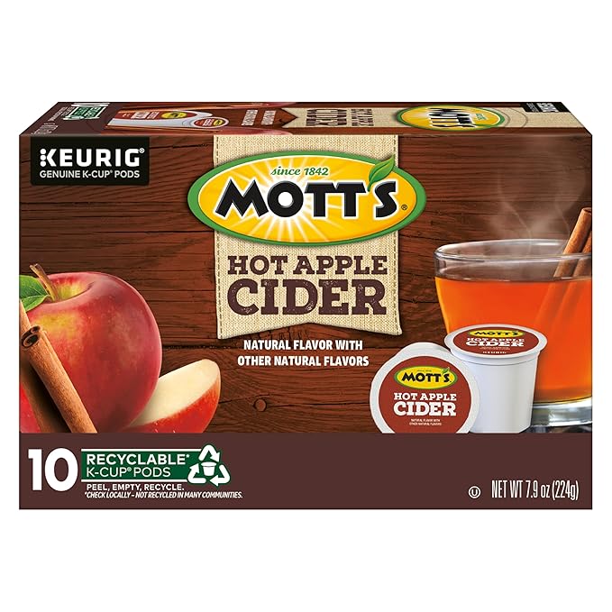 Mott's Hot Apple Cider, 60 Count (6 Packs of 10)