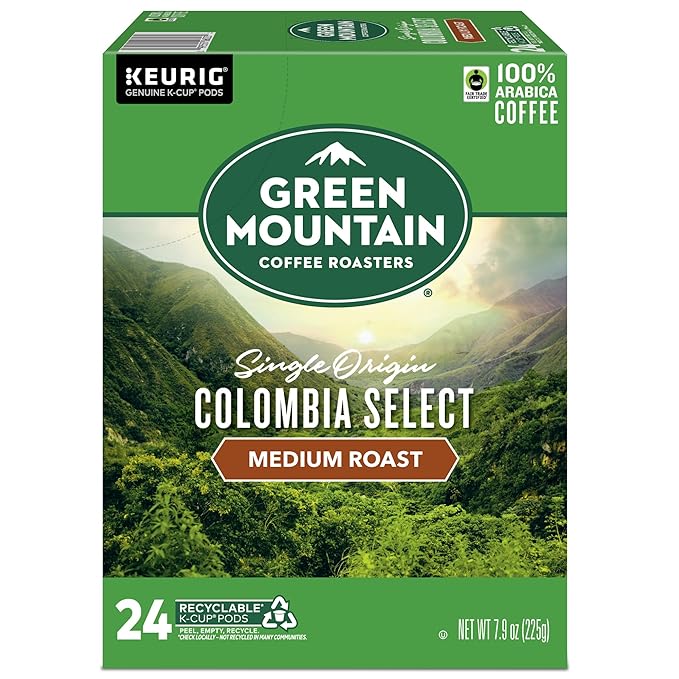 Green Mountain Coffee Roasters Colombia Select Coffee, Keurig Single-Serve K-Cup Pods, Medium Roast Coffee, 96 Count