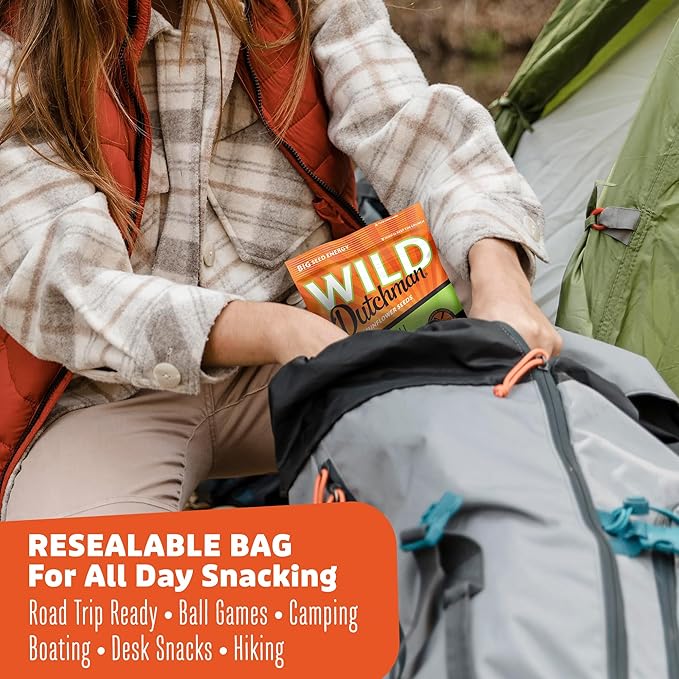 Wild Dutchman Roasted Sunflower Seeds in a Resealable Bag for Ultimate Freshness and an Easy Pour Snack, Cheddar Dill, 5.5 oz (Pack of 12)