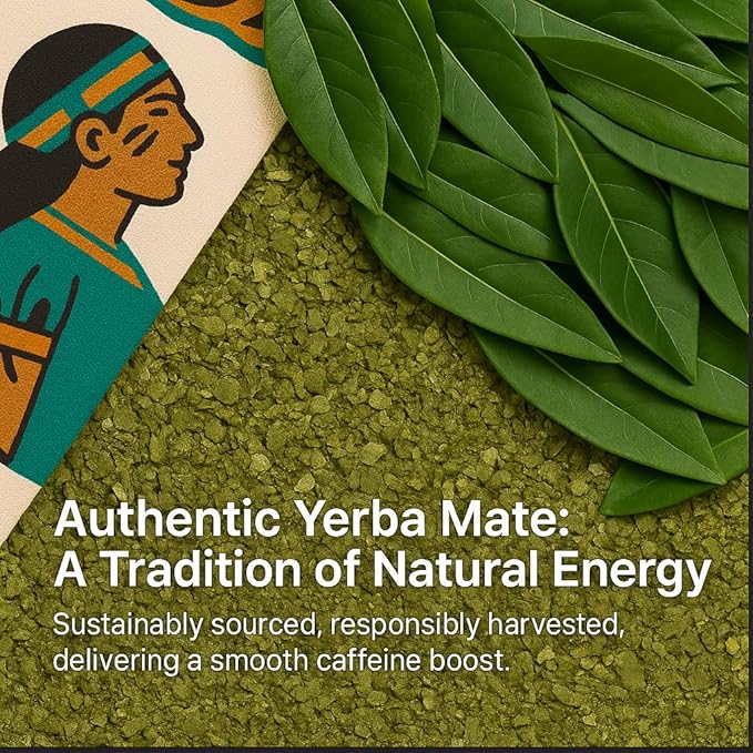 SuperMathe Yerba Mate Powder ??4-Pack (7 Blisters Each, 28 Total) ??Single-Serve Blister Packs ??Original Green Mate Flavor