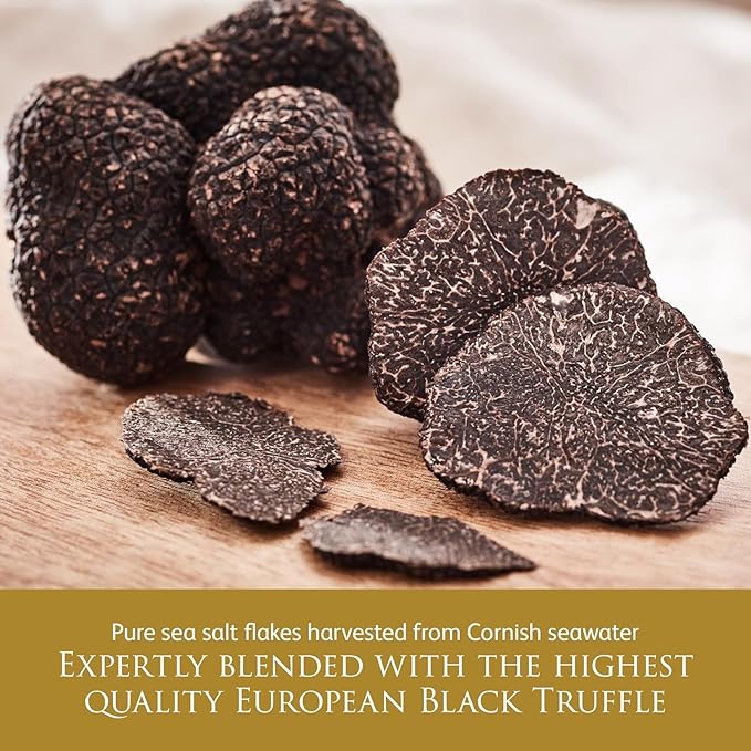 TruffleHunter - Flaked Black Truffle Cornish Sea Salt - 4.94 Oz