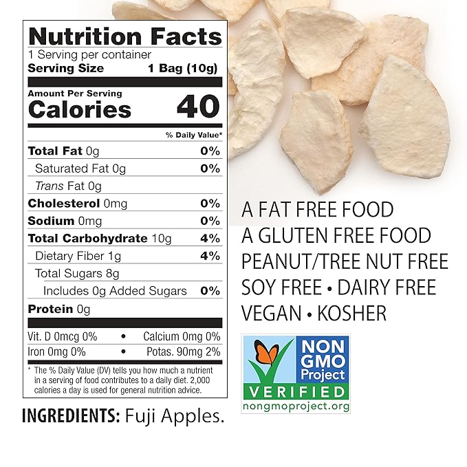 Brothers-ALL-Natural Fuji Apple Crisps, 0.35-Ounce Bags, 24 Count (00017)