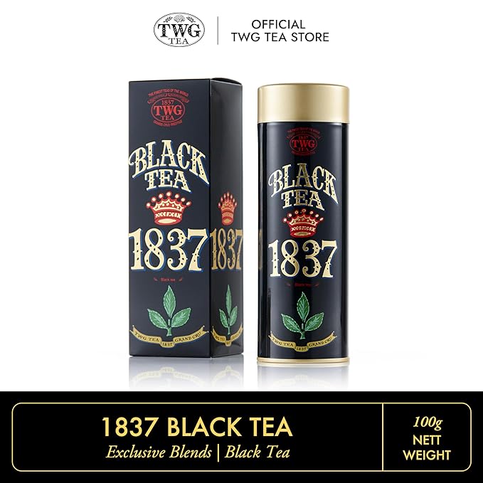 TWG Tea | 1837 Black Tea | Black Tea | Fruits & Flowers | Haute Couture Tin, 100g | Gift Set