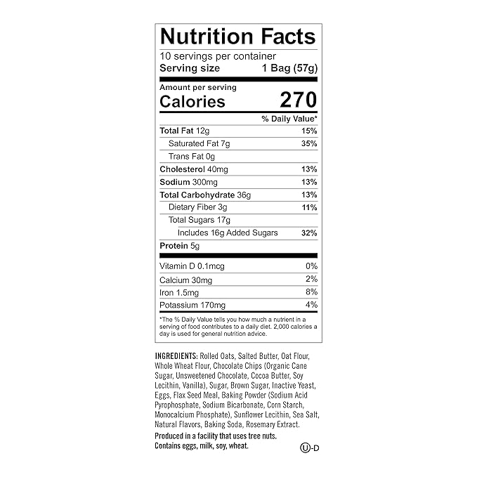 Munchkin Milkmakers Lactation Cookie Bites, Oatmeal Chocolate Chip, 10 Ct