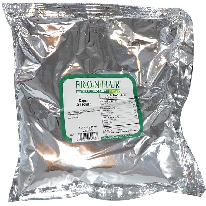 Frontier Herb Bulk Cajun Seasoning Blend, 1 Pound