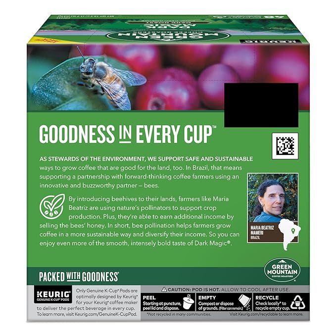 Green Mountain Coffee Roasters Dark Magic, Single-Serve Keurig K-Cup Pods, Dark Roast Coffee Pods, 48 Count (2 Packs of 24)