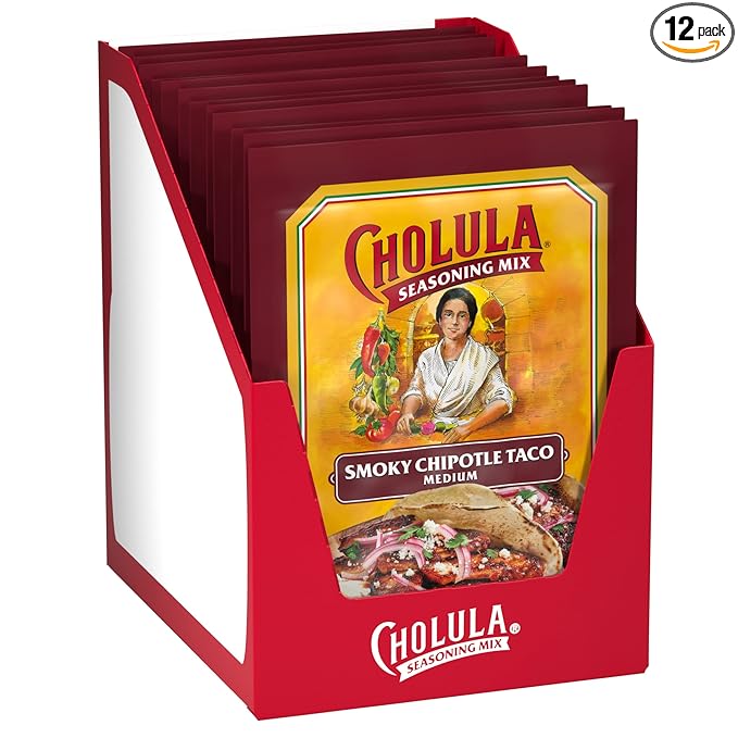 Cholula Smoky Chipotle Taco Seasoning Mix, 1 oz (Pack of 12)