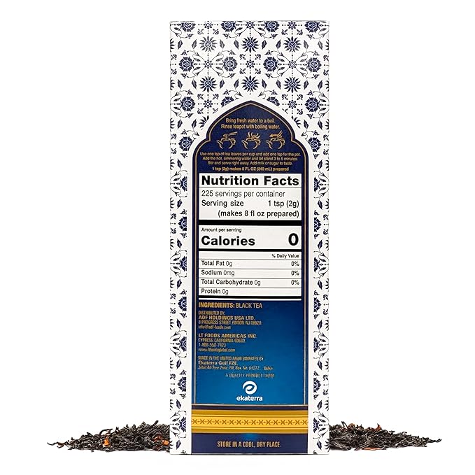Taj Mahal Tea | Brooke Bond | Loose Leaf Black Tea | Premium Quality | Black Tea Blend | Compatible for Traditional Chai | Authentic Indian Chai | Rich & Flavourful | 450 Grams (Pack of 1)
