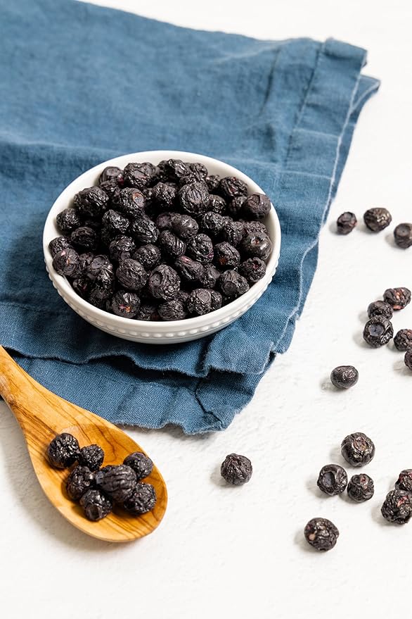 Crunchies Freeze-Dried Fruits, 100% All Natural Crispy Fruit, Non GMO and Kosher, Resealable Freeze Dried Fruit Snack Packs, Pack of 6 (Blueberries)