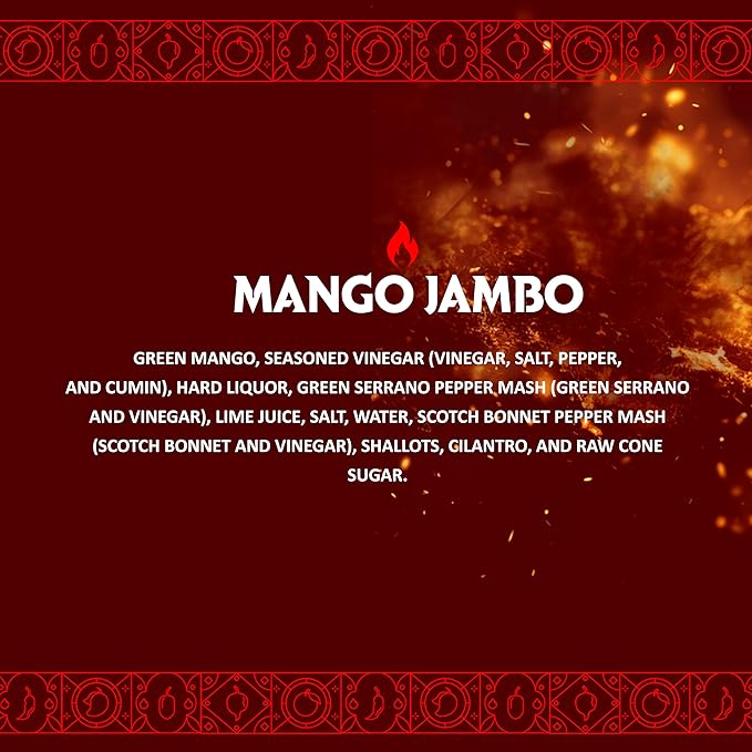 Mango Jambo Mild Hot Sauce – Pack of 2 – Green Mango & Serrano Blend with Sweet & Tangy Flavor – Award-Winning Gourmet Sauce