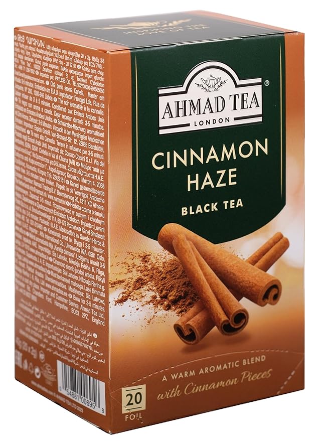 Ahmad Tea Cinnamon Haze Black Tea, 20 Count (Pack of 6)