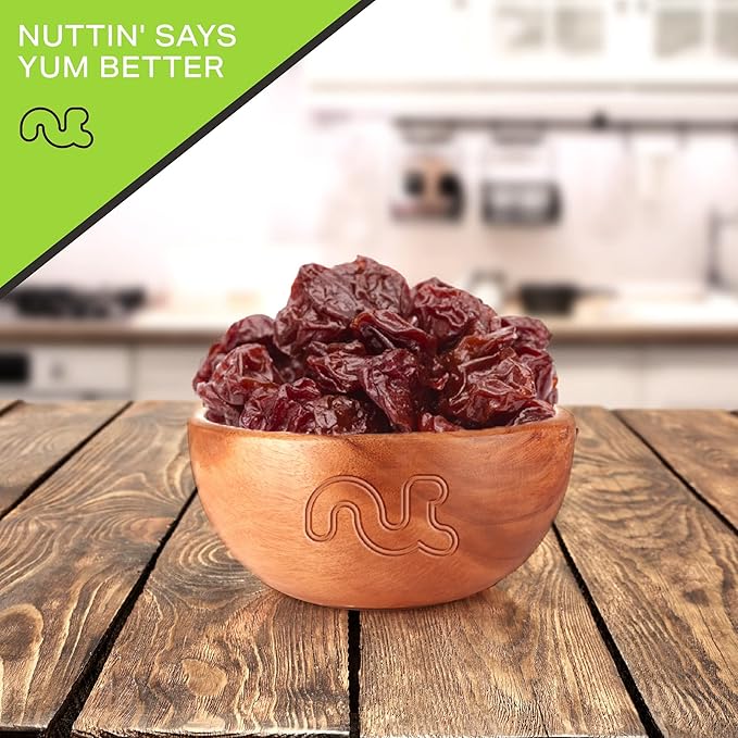 NUT CRAVINGS - Sun Dried Sour Tart Cherries, Lightly Sweetened, Unsulphured (80oz, 5 LB) Bulk Dry Fruits Packed Fresh in Resealable Bag - Sweet Healthy Snack, Naturally Grown, Vegan, Kosher