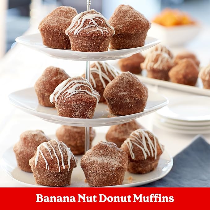 Betty Crocker Banana Nut Muffin and Quick Bread Mix, Made with California Walnuts, 12.3 oz (Pack of 12)