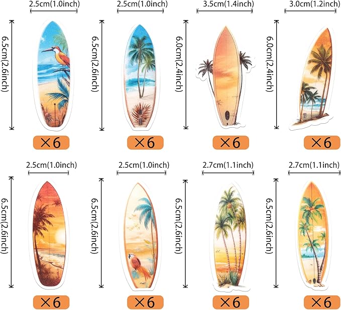 60 Pack Edible Palm Tree Cupcake Toppers Rice Paper Green Palm Tree Coconuts Cupcake Picks for Summer Beach Theme Hawaii Baby Shower Birthday Party Cake Decorations Supplies