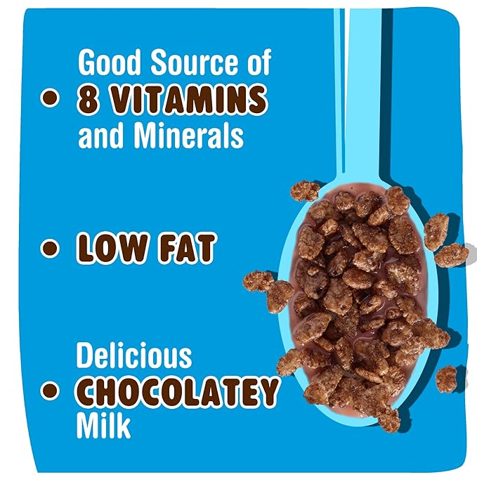Kellogg's Cocoa Krispies Cold Breakfast Cereal Cups, Kids Snacks, Cereal Cups to Go (12 Cups)