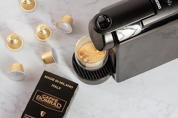 Caffè Bomrad 100% Arabica | 0% Robusta | 100% Made in Italy | 10 Aluminum Coffee Capsules