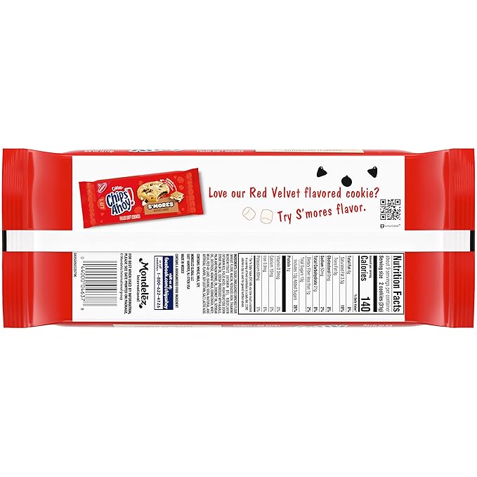 CHIPS AHOY! Chewy Red Velvet Cookies, 12 - 9.6 oz Packs