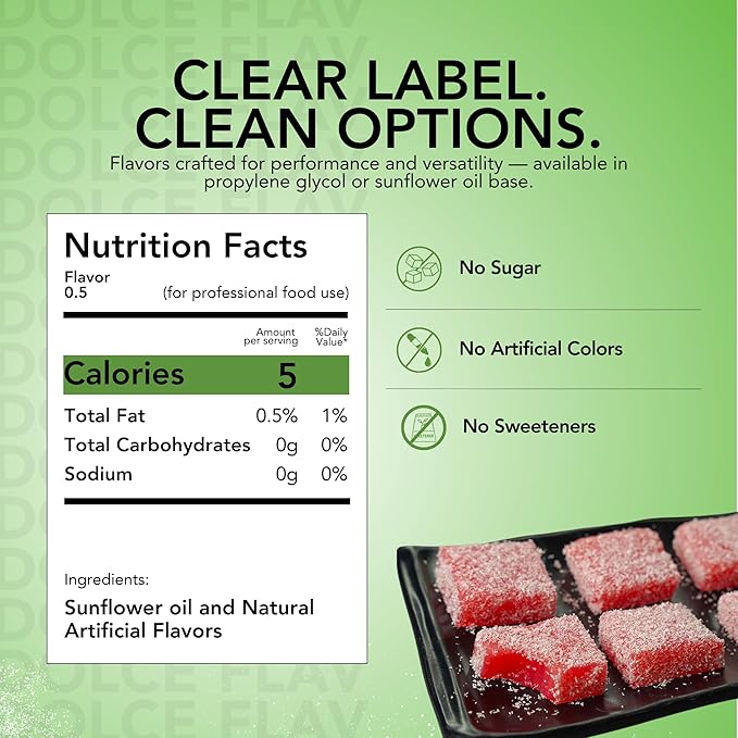 Dolce Flav Watermelon Extract 8 oz ??Kosher, Sugar-Free, Concentrated Juicy Watermelon Flavoring for Baking, Chocolates & Desserts, Includes Measured Dropper