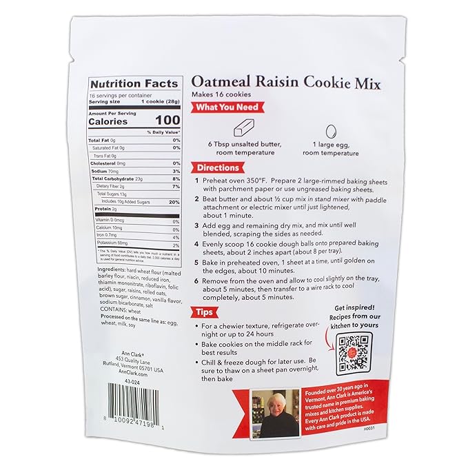 Ann Clark Oatmeal Raisin Cookie Mix