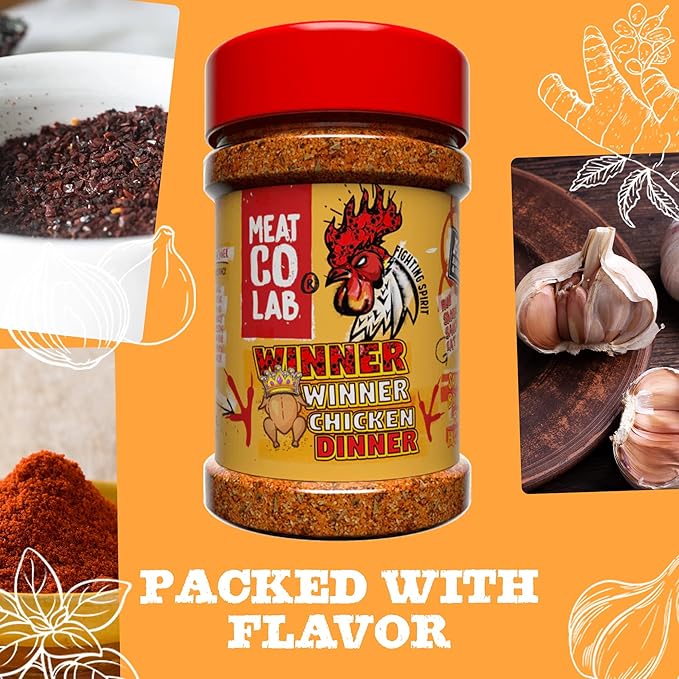 Angus & Oink | Winner Winner Chicken Dinner Rub | MVP of Poultry Seasoning | Perfect for Roast Chicken & Wings | Gluten-Free | 220g