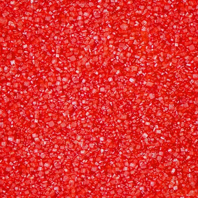 Christmas Red Sprinkles, Sanding Sugar, Food Grade, 150g, Edible Sprinkles for cupcake decorating, Cake Toppers, Sprinkles Decoration, Ice Cream, Wedding Party Valentines Halloween Christmas Supplies