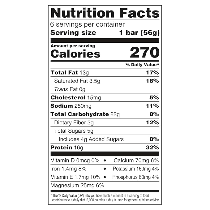 CLIF BUILDERS Protein Bars - Crispy Peanut Butter Chocolate Flavored - Reduced Sugar - Gluten Free - 16g Protein - No Artificial Sweeteners - 1.97 oz. (6 Pack)