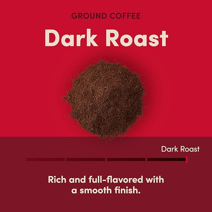 Tim Horton's 100% Arabica Dark Roast, Ground Coffee, 12 Ounce