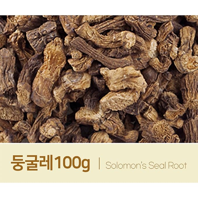 GAGOPA Solomon???Seal Root Tea ??100% Korean Dried Polygonatum (Donggulrae), Smooth Roasted Flavor, Caffeine-Free Herbal Tea Ingredient, 100g Pack