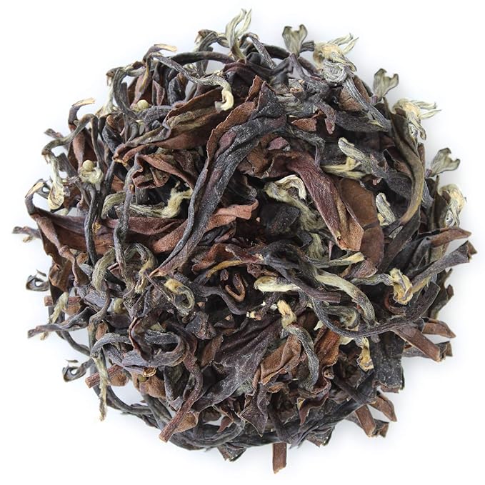 Teabloom Organic White Tip Oolong Loose Leaf Tea, Sweet and Lush with a Delicate Warm Spicy Undertone, USDA Certified Organic and Kosher, 3.53 oz. /100 g Canister Makes 35-50 Cups