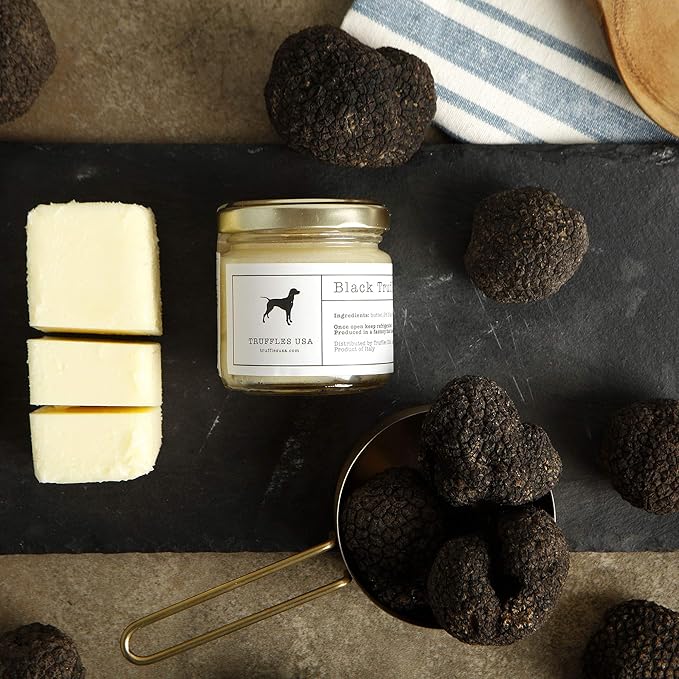 TRUFFLES USA Black Truffle Butter 2.82 oz Jar - Imported from Italy ??Unique Gourmet Recipe Made with Natural Italian Ingredients - A Rich Delicacy Known as the Diamond of the Kitchen