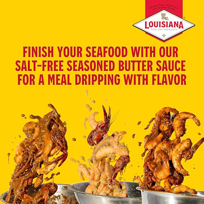 Louisiana Fish Fry Cajun Drip Viet-Cajun Butter Seasoning Mix - Seasoned Butter Sauce for Seafood - 2 oz. Bag (Pack of 3) - Just Add Butter and Toss with Seafood - Add a Burst of Flavor to Your Boiled Seafood with Cajun Drip