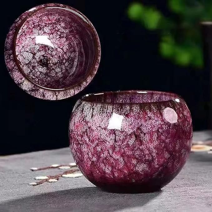 MQjzsh Chinese Japanese teacups, porcelain, kung fu teacups, handmade four-piece sakura powder teacup