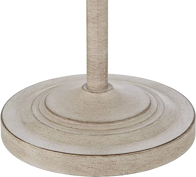 360 Lighting Carter Traditional 3 Piece Table Floor Lamp Set Beige Metal Cream Fabric Tapered Drum Shade Decor for Living Room Bedroom House Bedside Nightstand Home Office Reading Family