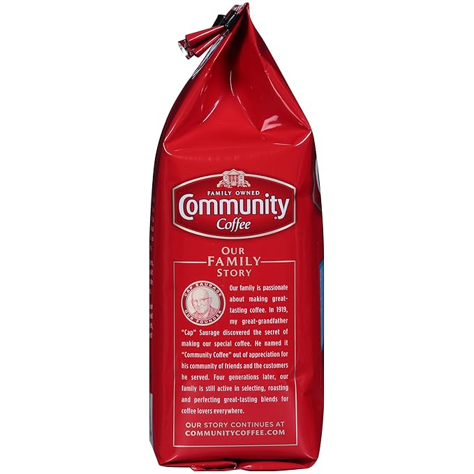 Community Coffee Premium Ground Coffee, French Vanilla Flavored, Medium Roast, 12 Ounce (Pack of 3)
